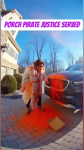 Porch Pirate Justice Served. Karma acts instantly. #porchpirates #porchpiratecaught #CrazyThieves #EpicPayback #FunnyJustice