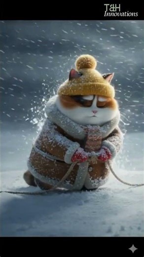 AI Cat Survival Story: Mabel The Cat Braved A Blizzard to Save Whiskers #shorts #catstory #catrescue