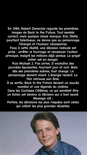 Michael J. Fox : l’acteur qui a sauvé Back to the Future // #shorts #viral #tendance