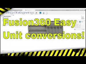Easy Unit Conversion Tricks in Fusion360 (IN to MM in a flash!)