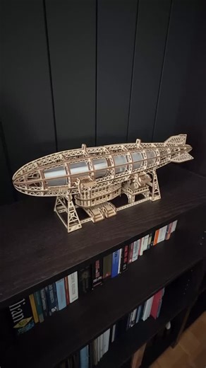 Have you built your model yet? Show us! Our Luminous Zeppelin is already flying high thanks to our talented community member 😎 Now it’s your turn! Build your own, show off that glow, and tag us in your photos or videos. We’ll repost your creations with pride🧡 | WoodTrick