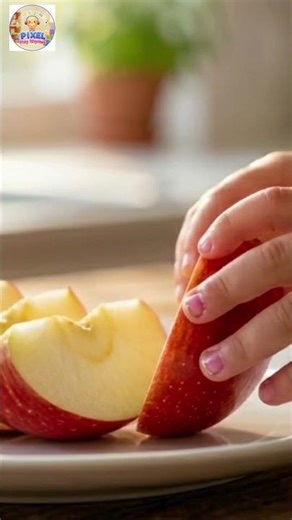 The Red Apple Song 🍎 | Learn Colors & Fruits | 3D Nursery Rhymes by Pixel Play Rhymes