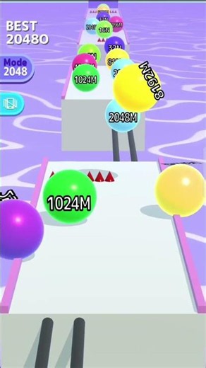 Ball Run 2048 High Score Game Play | Roha Gaming 247 #gamer #gamer #gaming #shortsfunny
