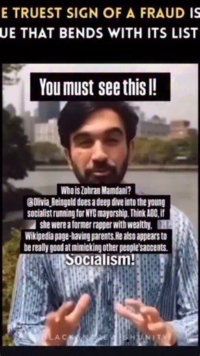 Andy Buckley on Instagram: "One accent after the next. Hats off to his dialect coach! Zohran - The Lying Shape Shifter. Not an authentic bone - and oh, right, the Socialism thing."