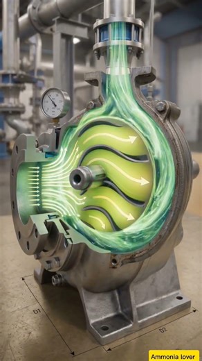 How does a multistage centrifugal pump create such high pressure? seconds!Hashtags #Engineering#Pump
