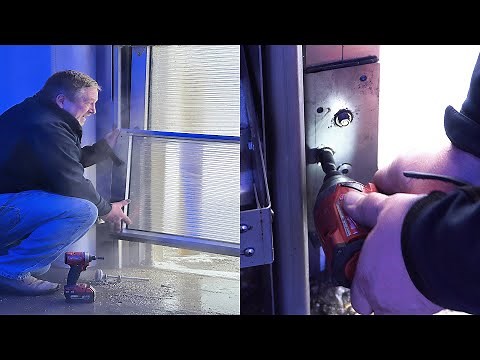 How to easily replace a garage door section.