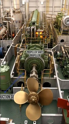 🚢 Engine Room Main Machinery Layout Explained | 3D Marine Engineering Animation#shorts
