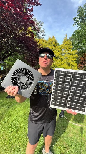 Efficient Solar Panel Fan for Greenhouses and RVs