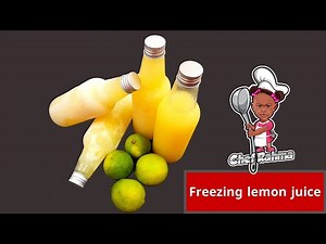 Homemade | Freezing lemon juice