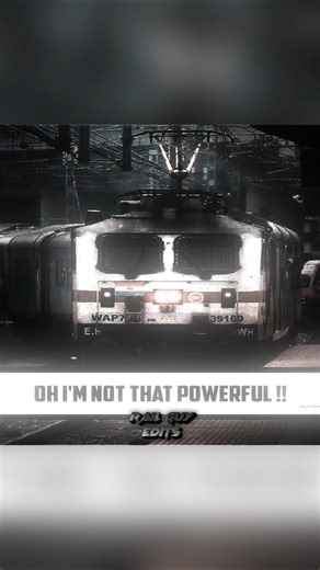 “Oh I’m Not That Powerful” 😏⚡ | WAP-7 Reality Check 🚆🔥 | Indian Railways Edit | #shorts
