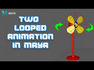 How to create Loop Animation in Maya 2021 | Fan Rotation Animation | Tamil Tutorial