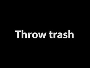 Throwing Garbage Sound Effect