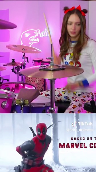 Female Drummer Covers N'SYNC's 'Bye Bye Bye' on VR Drums