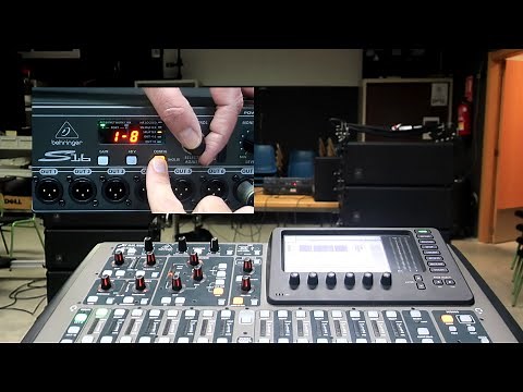 STAGEBOX BEHRINGER S16 COMO SPLITTER DE DOS CONSOLAS DIGITALES X32 y YAMAHA 01V96 - AES50 y ADAT