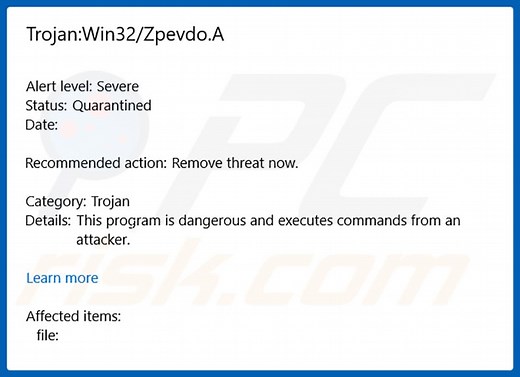 Win32/Zpevdo Trojan