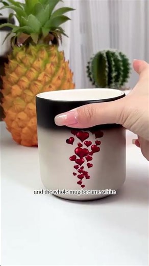 Heart-Shaped Color Changing Magic Ceramic Mug