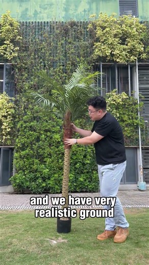 Outdoor Artificial Palms Fake trees,No maintenance, no watering required.