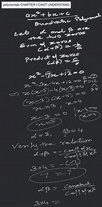polynomials CHAPTER I CAN'T UNDERSTAND... | Filo