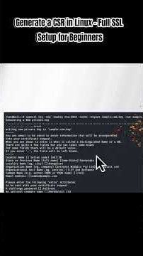 Generate a CSR in Linux – Full SSL Setup for Beginners
