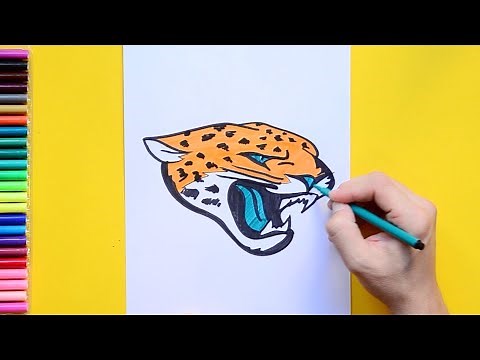 How to draw the Jacksonville Jaguars Logo (NFL Team)