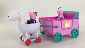 Peppa Pig Princess Peppa's Carriage w Sir George || Keith's Toy Box