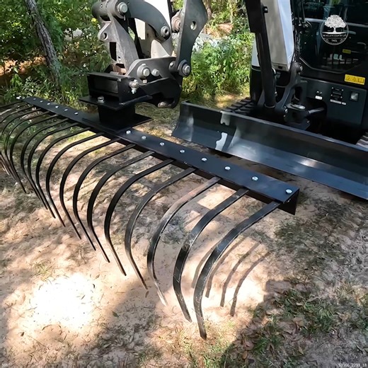 I MADE a Landscape RAKE for My Excavator #DIYBuilds #Excavator #ExcavatorAttachments #MetalWork | The Kelley's country life
