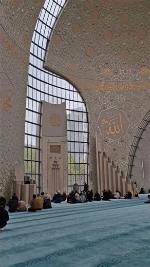 the beauty of koln mosque#germany #ramadhan #shorts #tilaawat