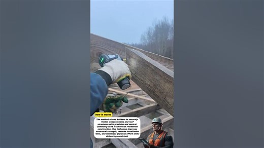 Fast Roof Framing Installation Using a Cordless Impact Driver