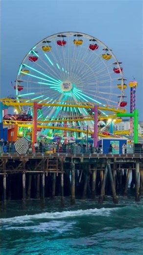 🎡 Santa Monica Pier Magic 💫 | Pacific Park View