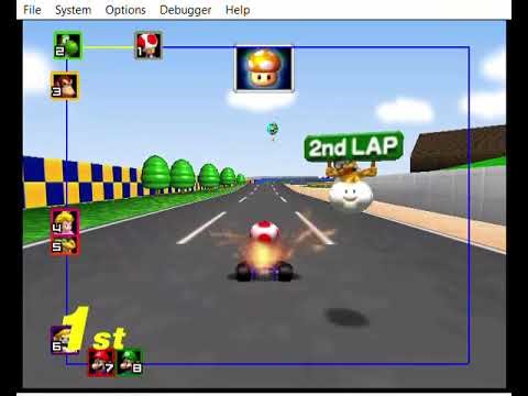 Mario Kart 64: Luigi Raceway with Toad
