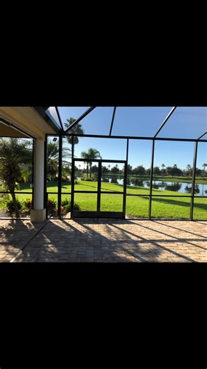 We are pleased to present a stunning 7-panel dome pool enclosure, recently completed by Clupper Screen Enclosures. The elevated height design creates a spacious interior, while the 7" super gutter system easily transfer water to prevent spill over from the house roof and the double doors facilitate easy furniture movement. Our pool enclosures offer numerous benefits, including protection from harmful UV rays and unwanted pests. To schedule a complimentary quote, please contact us at Clupperscree