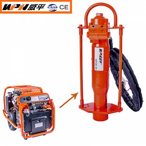 [Hot Item] Factory Price Handheld Hydraulic Vibration Pile Driver Fence Post Driver