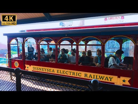 Tokyo DisneySea Electric Railway FULL Ride POV Experience [4K]