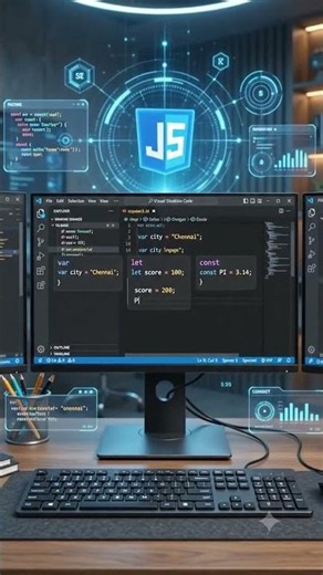 🚀 Learn var, let & const. Write modern JavaScript. #CodeWithDivagar