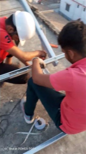 Aandhi mein bhi nahi girega Solar! ⚡ Best Solar Mounting Structure for Home.#gyanuenterprises #solar