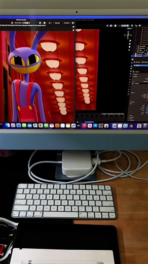 Animator//DigitalArtist on Instagram: "❤️•BTS, Jax Toy•❤️ — A quick little showcase of the behind the scenes of making the Jax Toy reprise animation going over some of the key steps sped up to show you a quick process of the final result ^^!!🎪 Lip syncing, Body Language, Animating, Camera Work, Lighting and Environment, Final touches, Rendering, ETC! Enjoy everyone! I plan to do a little repost of the animation fixing up the dropping slightly to fit reels better, stay tuned- — JMCacademy, @glit