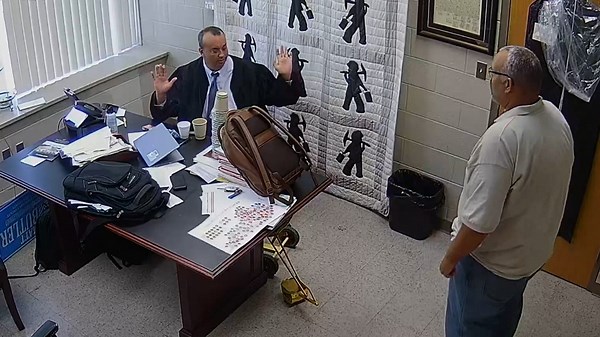 Disturbing video shows District Judge Kevin Mullins killed inside a Kentucky courthouse