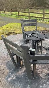 These are the benches at the Clogheenmilcon Walk near Blarney that were set alight on New Year's Eve. This amenity - like many of the other features at the Clogheenmilcon Fen nature reserve - was installed by a volunteer group that cares for the area. In a social media post, the team shared their frustration at such a senseless act of vandalism, saying: "Not the way we wanted to start off 2026. We are a small voluntary group who fundraise and work hard for every addition to the Clogheenmilcon Fe
