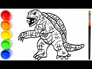 How to draw Gamera From Godzilla x Kong | Gamera Drawing