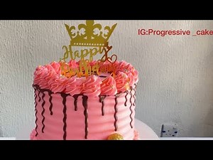 Buttercream Decoration/ How To Decorate cake with Buttercream Cream