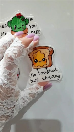 ✨ Cute Magnetic Toaster Sticker 🍞 | Easy DIY Aesthetic Sticker #shorts #MagneticSticker #DIYCrafts