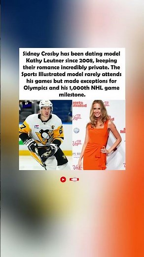 Who Is Sidney Crosby's Girlfriend All About Kathy Leutner 🏒❤️ #shorts #NHL