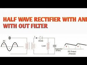 HALF WAVE RECTIFIER WITH AND WITH OUT FILTER