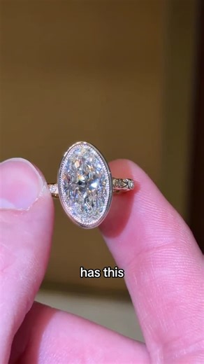 CLAIRAMOR | This engagement ring has to go 👀 this moval engagement ring bezel set into this vintage inspired design was a happy accident... | Instagram