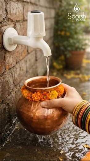 Sparsh Pearl on Instagram: "Every drop carries devotion. Every ritual deserves purity. 🌿 Sparsh Pearl — Pure Flow for Pure Moments Subh Tulsi Pujan ✨ #TulsiPujan #PureFlow #SparshPearl #IndianRituals #DivineMoments FestiveVibes Pavitrata"