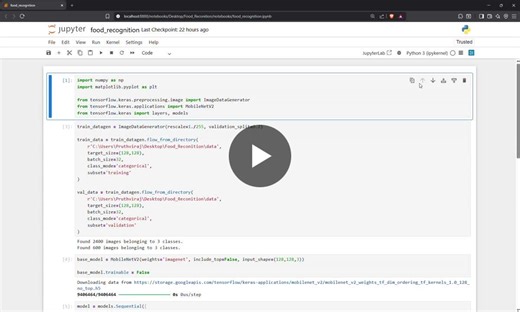 #machinelearning #deeplearning #computervision #transferlearning #python #internship #prodigyinfotech #ai #learningjourney | Pruthviraj Murthy