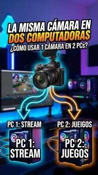 Using 1 CAMERA on 2 PCs | Dual PC setup tutorial 🖥️✨ #streamer #tips #dualpcstream
