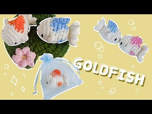 ୨୧⋆ 🎀How to Crochet Goldfish｜cute things to crochet for beginners｜CUTE&FAST｜可愛金魚鉤針包掛件 #handmade
