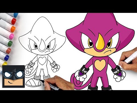 How To Draw Espio the Chameleon | Sonic the Hedgehog