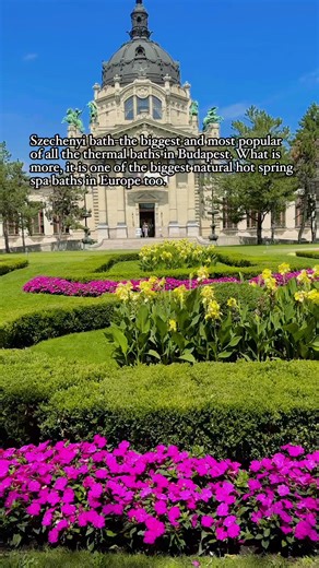 4.8K views · 1K reactions | The Széchenyi Baths, the biggest 'medicinal' spa complex in Europe, sit on a natural thermal spring and have occupied a neo-Baroque mansion in City Park since the early 20th century. Indoor halls contain 16 pools of differing temperatures, as well as saunas and steam rooms. #travel #szechenyi #thermalspa #memories #thingstodoinbudapest #memories | MC Cruz | Facebook